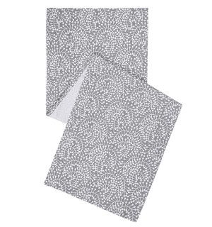 Дорожка на стол серого цвета с принтом Спелая Смородина из коллекции scandinavian touch, 45х150 см 