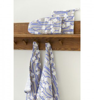 Набор из двух муслиновых полотенец с принтом Полярный цветок из коллекции scandinavian touch, 50х70 см 