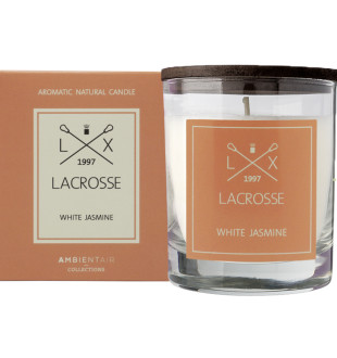 Свеча ароматическая lacrosse, white jasmine, 40 ч 
