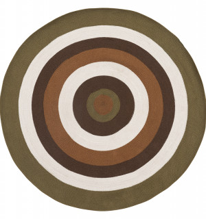 Ковер из хлопка target коричневого цвета из коллекции ethnic, D150 см 