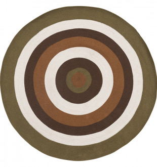 Ковер из хлопка target коричневого цвета из коллекции ethnic, D150 см 