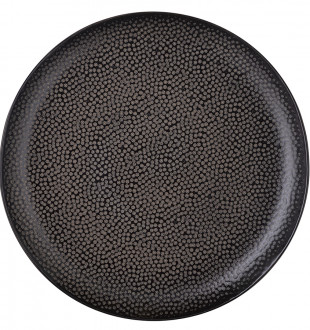 Набор обеденных тарелок dots, D26 см, черные, 2 шт. 