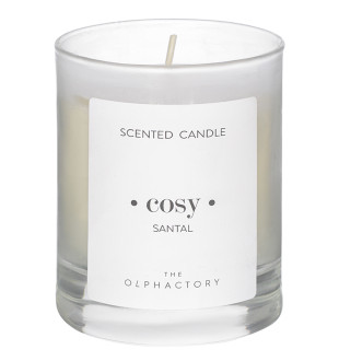 Свеча ароматическая the olphactory, cosy, santal (новая), 40 ч 