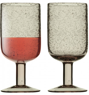 Набор бокалов для вина flowi, 410 мл, розовые, 2 шт. 