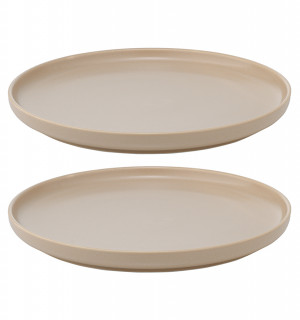 Набор из двух тарелок бежевого цвета из коллекции essential, 20 см 