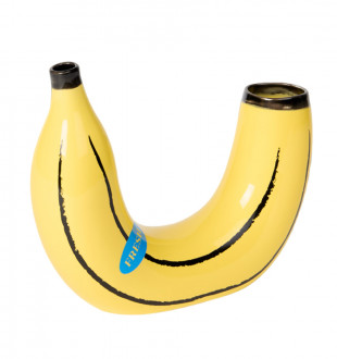 Ваза для цветов banana, 19 см, желтая 