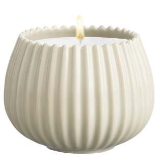 Свеча ароматическая nutmeg, leather & vanilla из коллекции edge, бежевый, 30 ч 