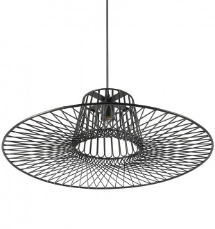 Светильник подвесной vinger, D60,5х18 см, черный 