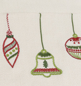 Дорожка с вышивкой christmas decorations из коллекции new year essential, 45х150 см 