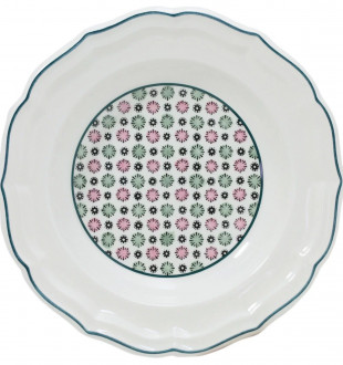 Тарелка суповая Gien Dominote 22,5 см, Мульти, Набор 4 шт. 