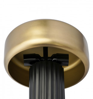 Лампа настольная stone, D28х35 см, черная/золотистая 