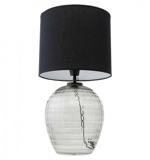 Лампа настольная mirage, D24 см с черным абажуром 