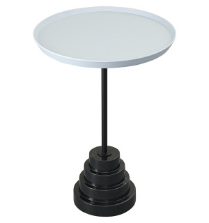Столик кофейный sustainable collection, D37,7 см, серый/черный 