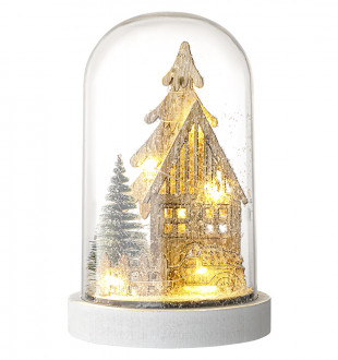 Декор новогодний с подсветкой snowy town из коллекции new year essential 