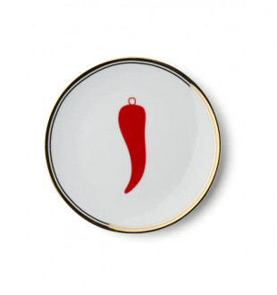 Тарелка десертная Chili Pepper 17 см, La Tavola Scomposta 