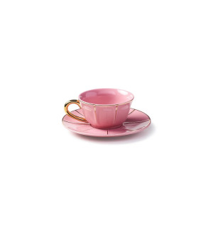 Чайная пара цвет розовый 250 мл, La Tavola Scomposta 