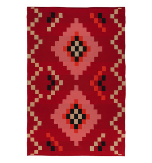 Плед из хлопка по мотивам башкирских орнаментов из коллекции cultural heritage, 130х180 см 