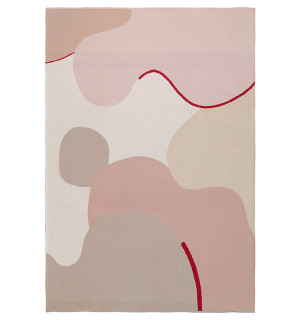 Плед из хлопка с авторским принтом бежевого цвета из коллекции freak fruit, 130х180 см 