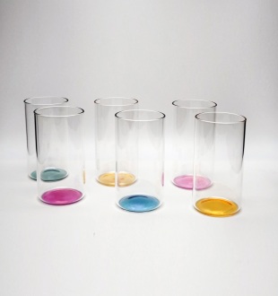 Стаканы высокие IRIDE — набор из 6 разноцветных стаканов 