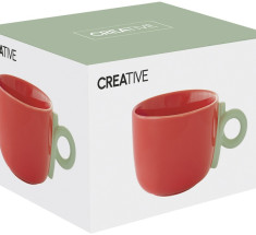 Кружка "Creative" красный,  0,4 мл 