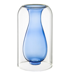 Ваза muse, 22 см, индиго 