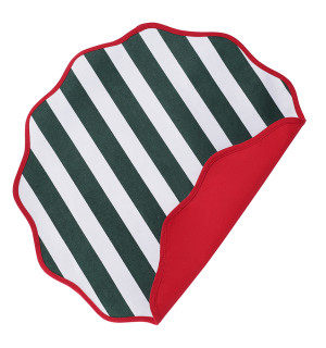 Салфетка под приборы trendy christmas зеленого цвета из коллекции new year essential, D40 см 