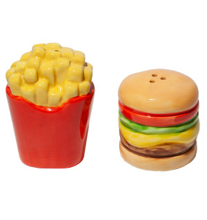 Набор из солонки и перечницы fast food, burger & f 
