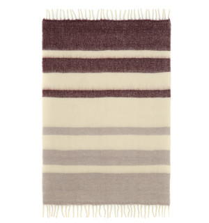 Плед мохеровый over horizon цвета марсала из коллекции trendy ruffles, 130х180 см 