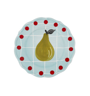 Десертная тарелка D.22,5 см - Light Blue Quadri