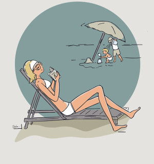 Постер от Софии Чарп "D&eacute;tente" 30х40 см Морская Коллекция