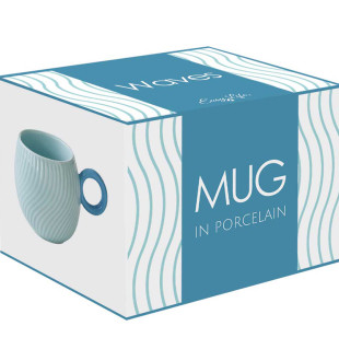 Кружка waves, 350 мл, голубая 