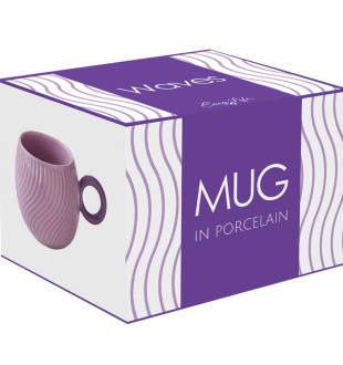 Кружка waves, 350 мл, фиолетовая 