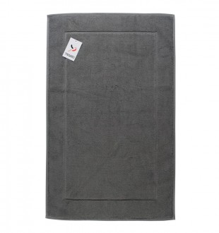Коврик для ванной темно-серого цвета из коллекции essential, 50х80 см 