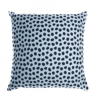 Чехол для подушки из хлопка с принтом funky dots, серо-голубой cuts&pieces, 45х45 см 