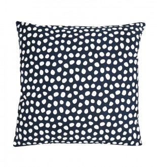 Чехол для подушки из хлопка с принтом funky dots, темно-серый cuts&pieces, 45х45 см 